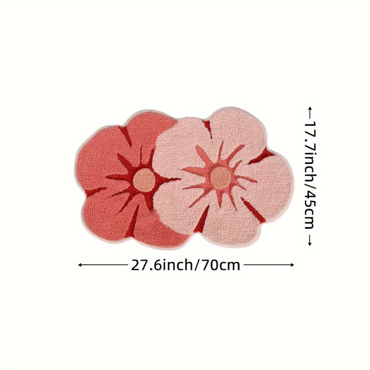 Tapis de Salle de Bain Fleurs Douces – Absorbant et Doux pour un Confort Supplémentaire