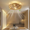 Ventilateur de Plafond en Rotin Tissé à la Main – Style Zen et Fonctionnalité