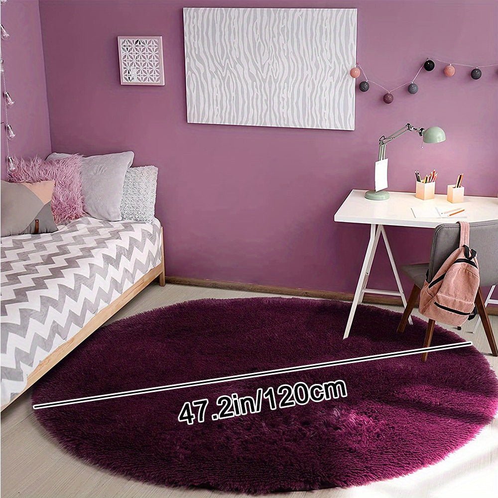 Tapis Ronde Fluffy - Clouda
