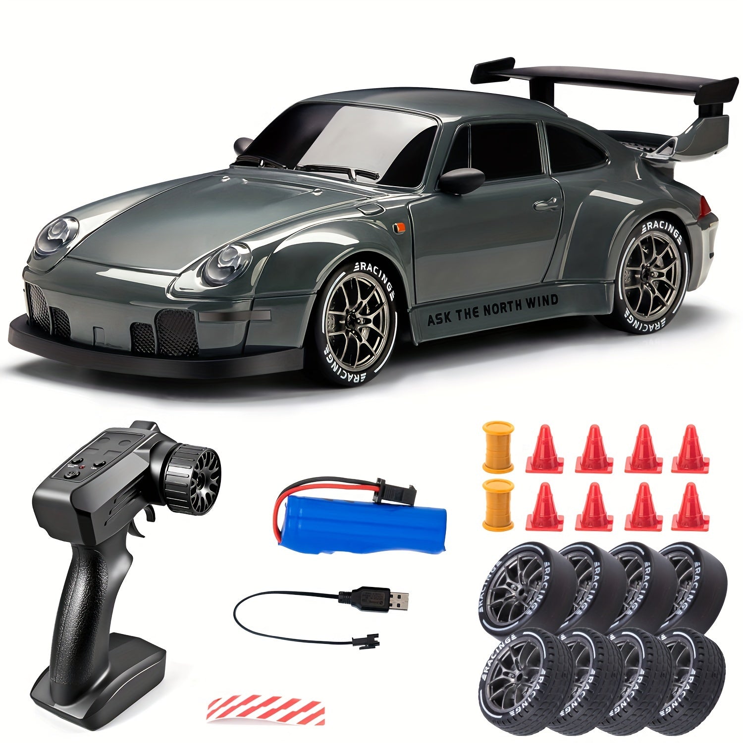 Ultimate Drift Racer 1:24 - Voiture RC avec Roues Éclairées