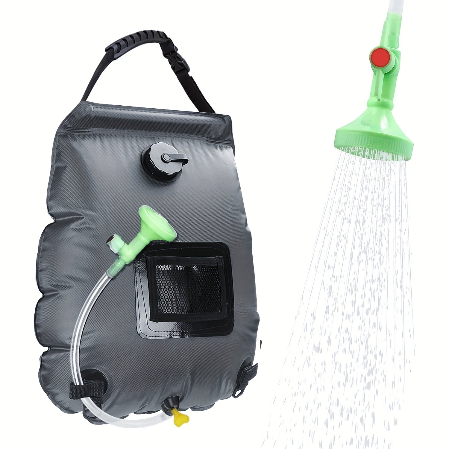 SunnyFlow Sac de Douche Solaire – Pratique, Étanche et Avec Thermomètre