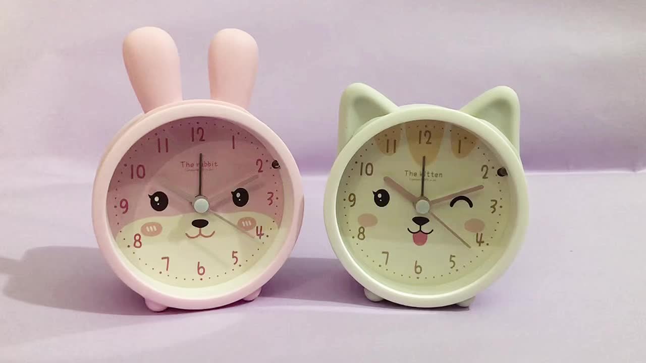 BunnyTime Réveil Silencieux - Pour un Matin Calme et Mignon