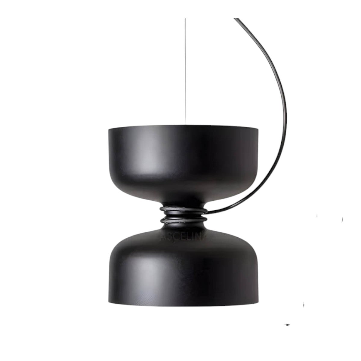 Suspension Orlee – Design Géométrique Moderne en Noir Mat, Blanc & Gris