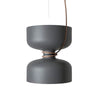 Suspension Orlee – Design Géométrique Moderne en Noir Mat, Blanc & Gris