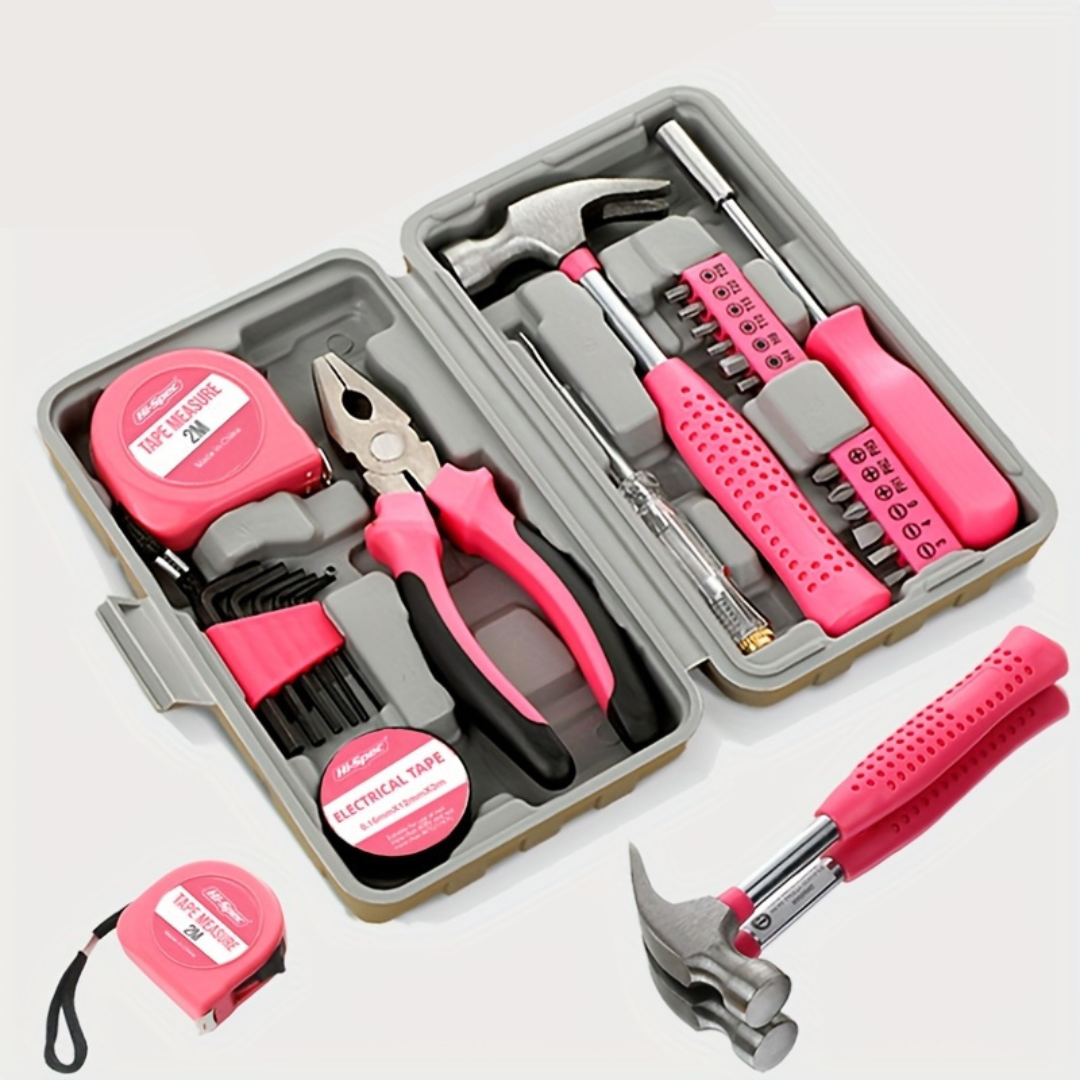 RegalCraft Luxe Ensemble d'Outils | Outils manuels essentiels pour des projets DIY élégants et l'entretien des véhicules