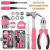 RegalCraft Luxe Ensemble d'Outils | Outils manuels essentiels pour des projets DIY élégants et l'entretien des véhicules