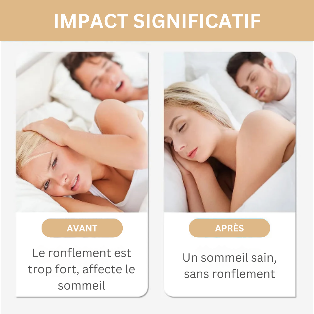 NightSilence | Prévient les vibrations à l'origine du ronflement