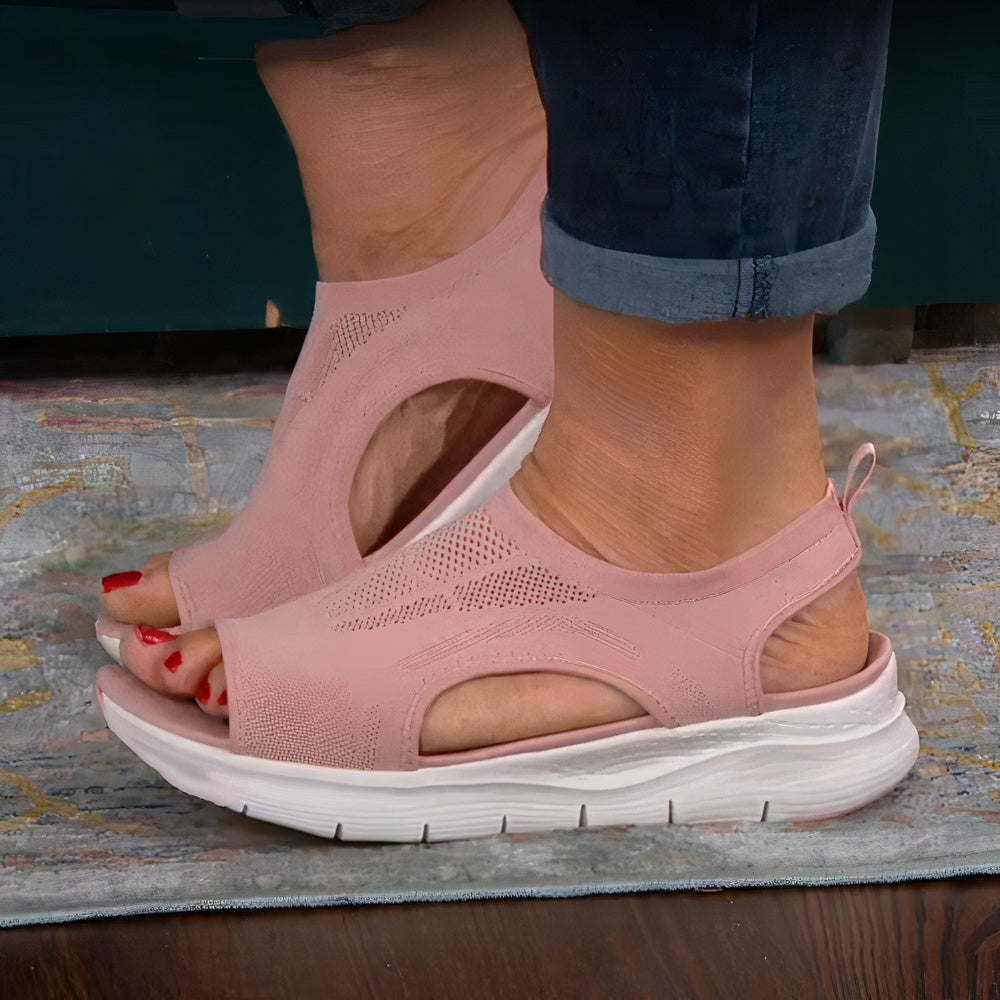 Vira | Sandales Orthopédiques | Sandales d'Été Confortables pour Femmes | Caoutchouc EVA Ergonomique | Disponibles en Bleu, Marron, Noir, Rose | Tailles 35-45 | Pour un Usage Quotidien | Haute Qualité et Confort