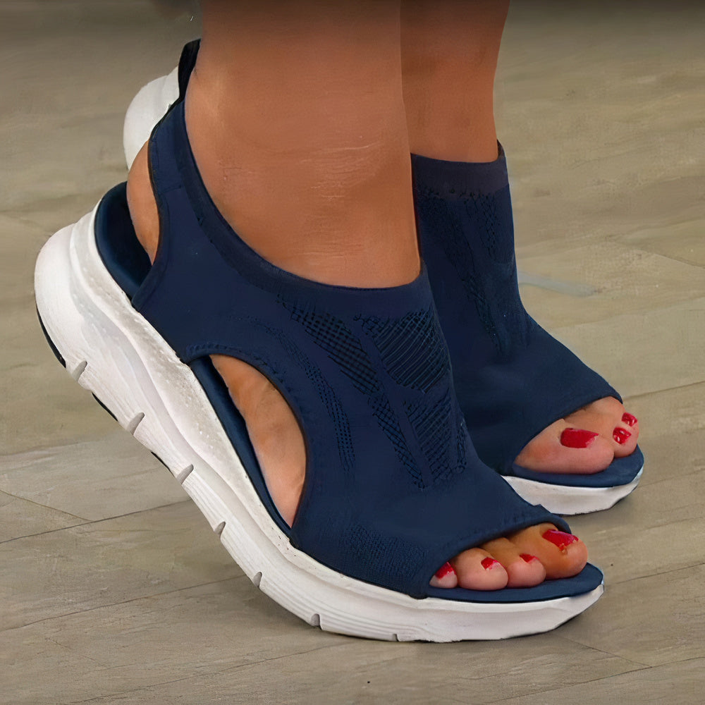 Vira | Sandales Orthopédiques | Sandales d'Été Confortables pour Femmes | Caoutchouc EVA Ergonomique | Disponibles en Bleu, Marron, Noir, Rose | Tailles 35-45 | Pour un Usage Quotidien | Haute Qualité et Confort