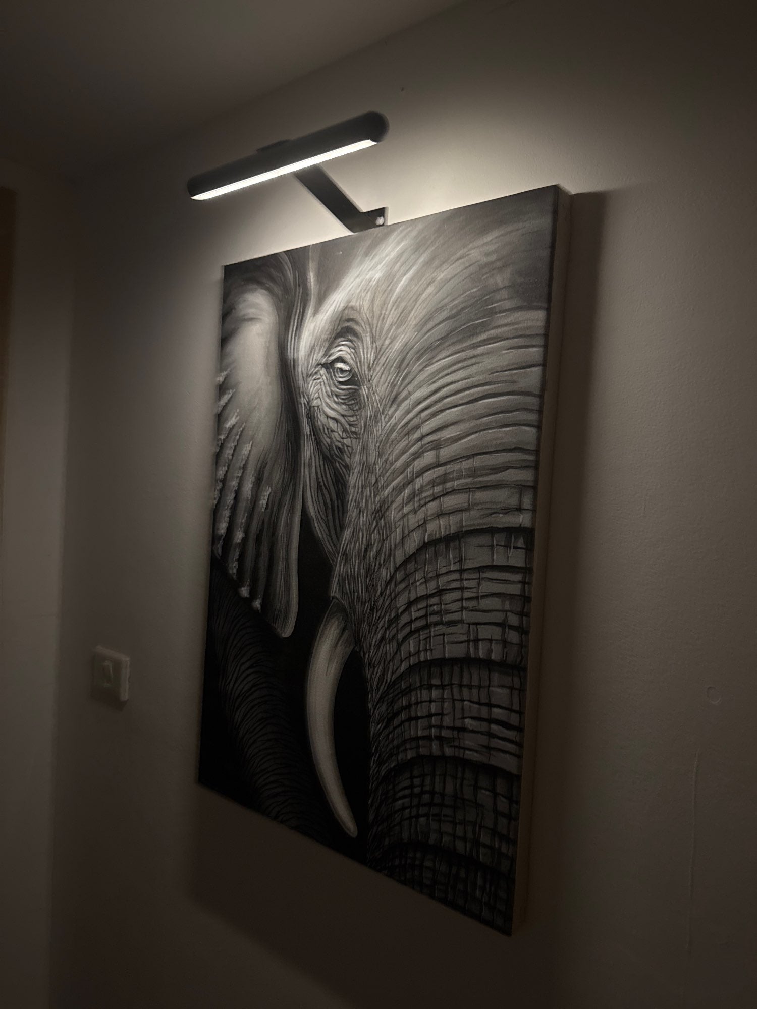 ArtGlow Éclairage de tableau LED sans fil – Lampe murale rechargeable avec télécommande, lumière dimmable