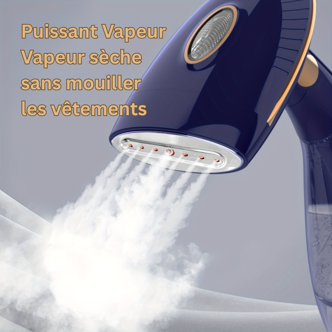 LuxeSteam Elite Steamer à Vêtements Portable | 1500W montée en température rapide, grand réservoir, arrêt automatique pour un retrait des plis sans effort
