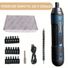 Ensemble de tournevis sans fil LuxorTech Elite | Outil polyvalent de 3,6V avec 4 réglages de couple pour précision et facilité d'utilisation
