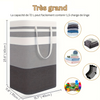 Panier à linge pliable LavishNest Elite | Panier autonome chic pour vêtements et jouets, parfait pour les dortoirs et les salons