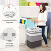 Panier à linge pliable LavishNest Elite | Panier autonome chic pour vêtements et jouets, parfait pour les dortoirs et les salons