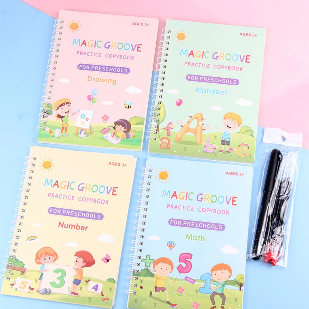 Cahier d'écriture pour enfants - Gribouillis créatifs