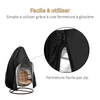 LuxeNest Housse de Protection pour Chaise Suspendue Egg | Housse imperméable et universelle pour une protection élégante et durable