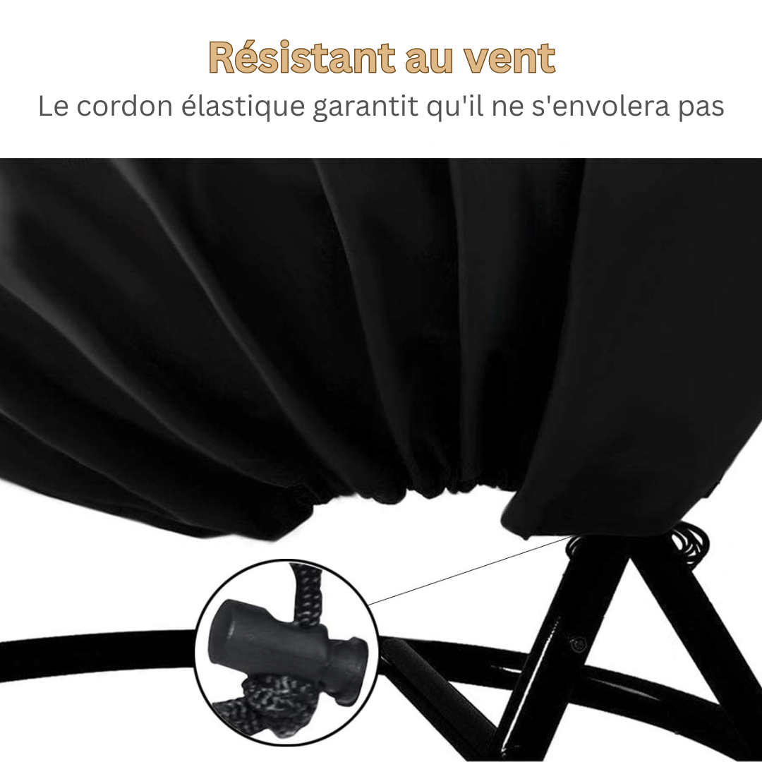 LuxeNest Housse de Protection pour Chaise Suspendue Egg | Housse imperméable et universelle pour une protection élégante et durable