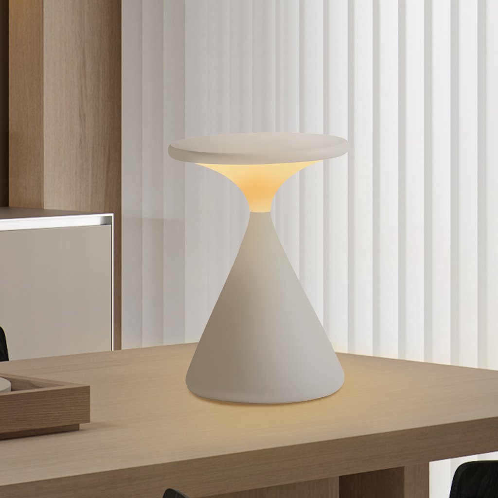 Aeron Hourglass Lampe de Table LED Dimmable – Élégante et Sans Fil