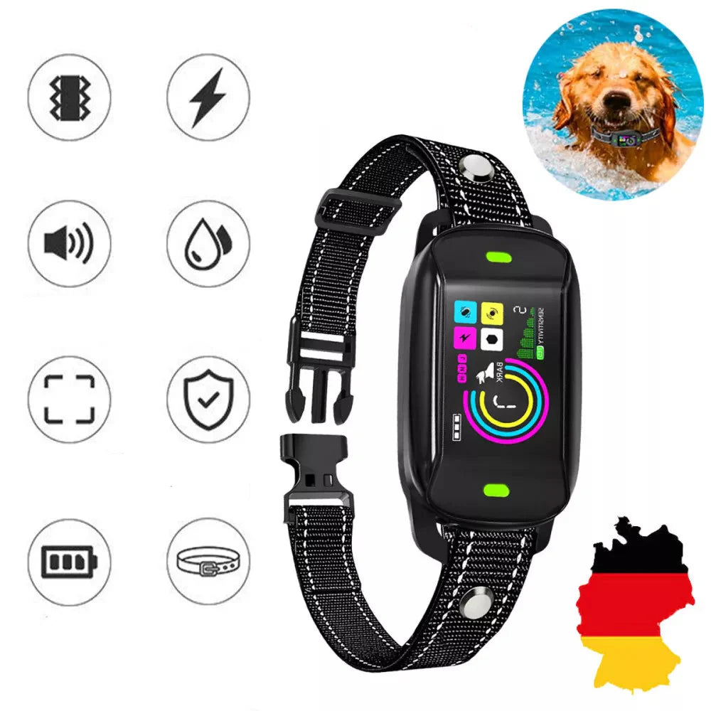 Collier anti-aboiement numérique | Collier de dressage pour chiens avec affichage numérique et fonction de mémorisation