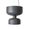 Suspension Orlee – Design Géométrique Moderne en Noir Mat, Blanc & Gris