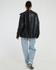 Veste en cuir oversize Los Leren pour femmes – Yara