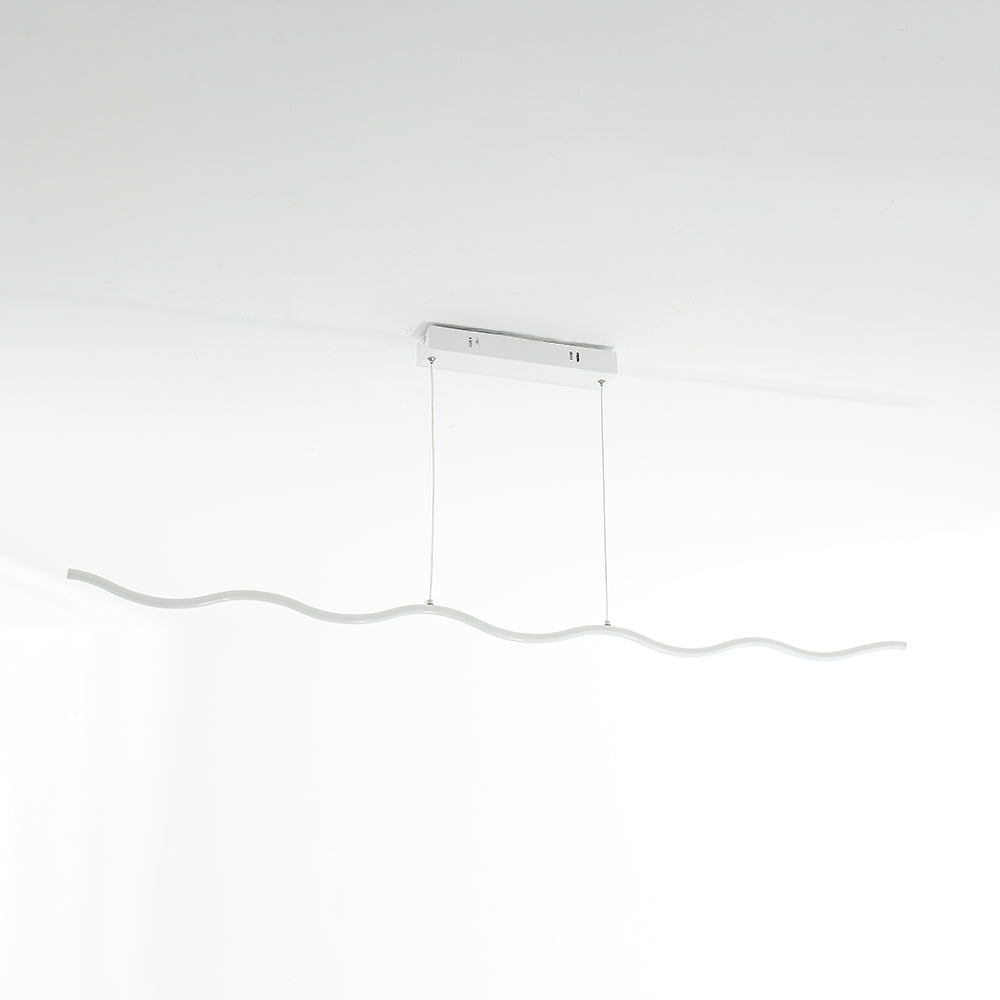 Suspension LED au design moderne en lignes ondulées – WaveGlow