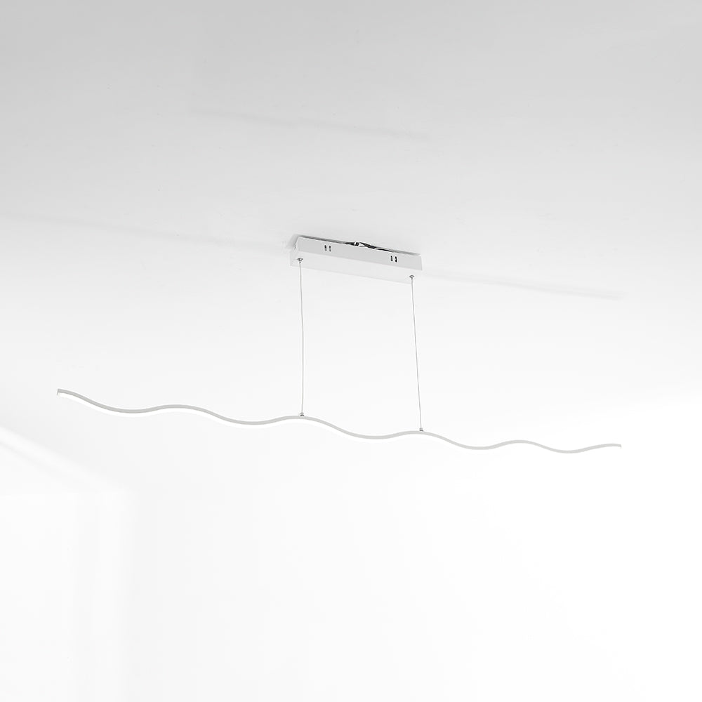 Suspension LED au design moderne en lignes ondulées – WaveGlow