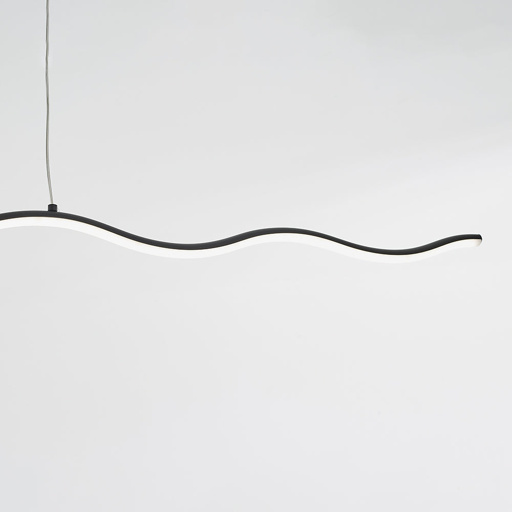 Suspension LED au design moderne en lignes ondulées – WaveGlow