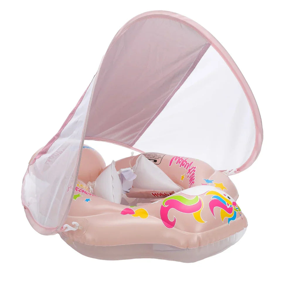 Bouée de Bain Gonflable pour Bébé avec Parasol – Protection et Plaisir