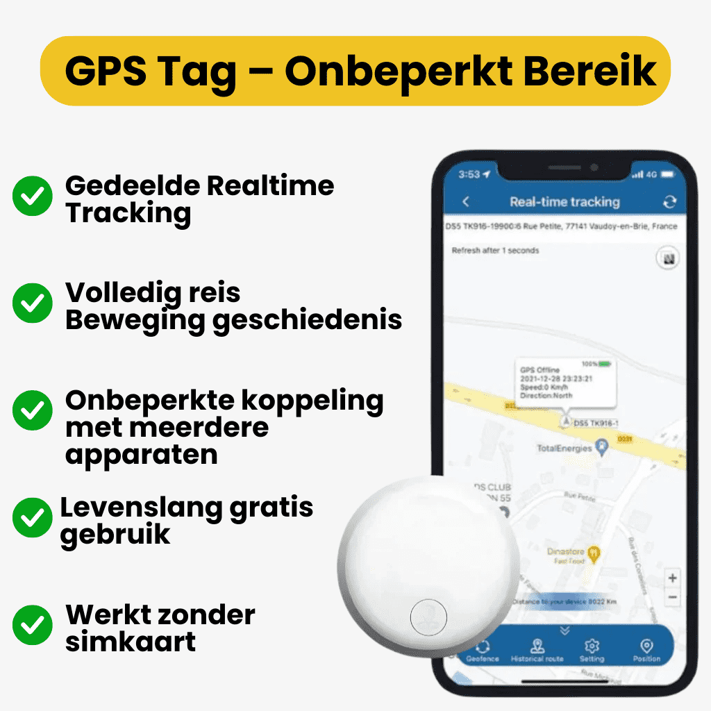 BikeTrace™ – Traceur GPS Vélo Sans Abonnement avec Localisation en Direct