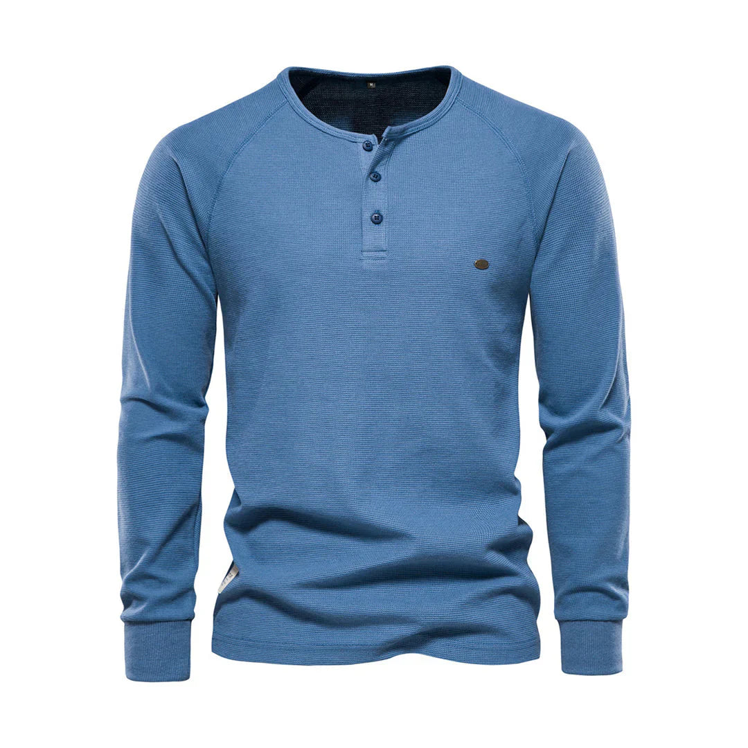 Chemise Heren à manches longues et col rond