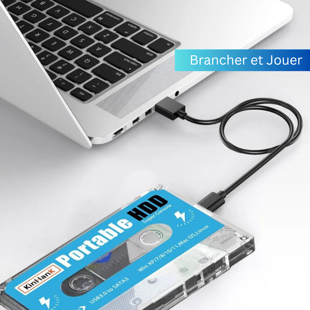 RetroLux Gaming Hub | Plus de 100 000 jeux classiques pour PS3, PS1, N64, WII++ - branchez et jouez