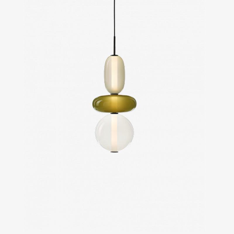 Suspension en Verre Candie – Éclairage LED en Verre Vibrant pour un Intérieur Élégant
