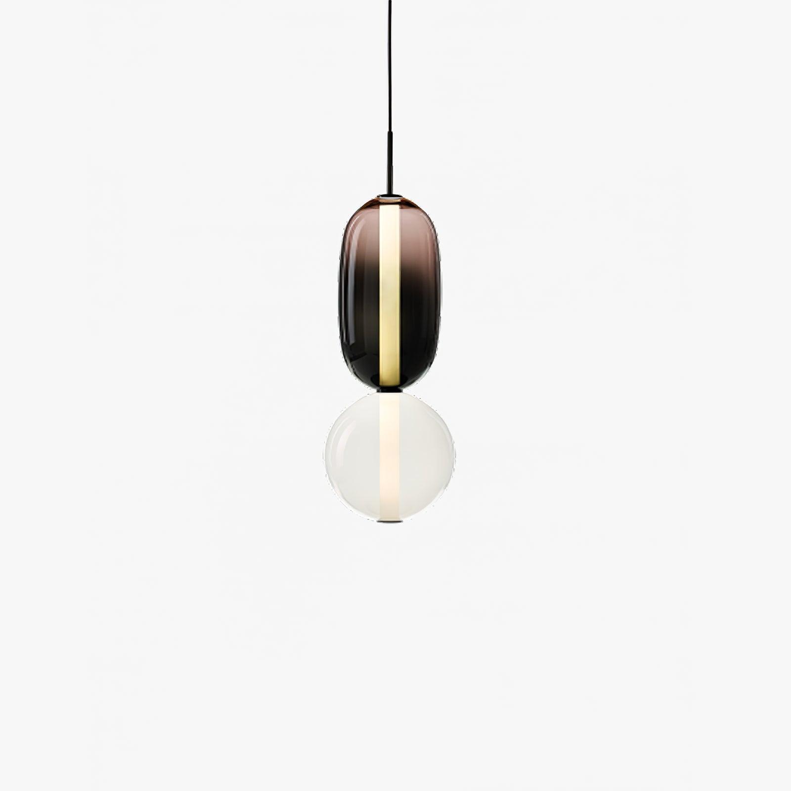 Suspension en Verre Candie – Éclairage LED en Verre Vibrant pour un Intérieur Élégant