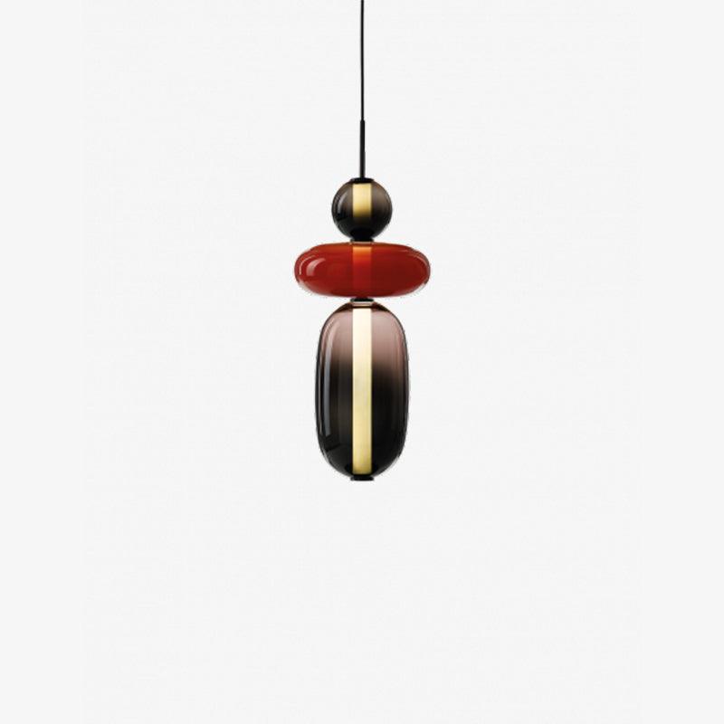 Suspension en Verre Candie – Éclairage LED en Verre Vibrant pour un Intérieur Élégant