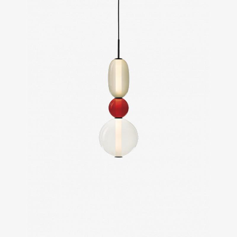 Suspension en Verre Candie – Éclairage LED en Verre Vibrant pour un Intérieur Élégant
