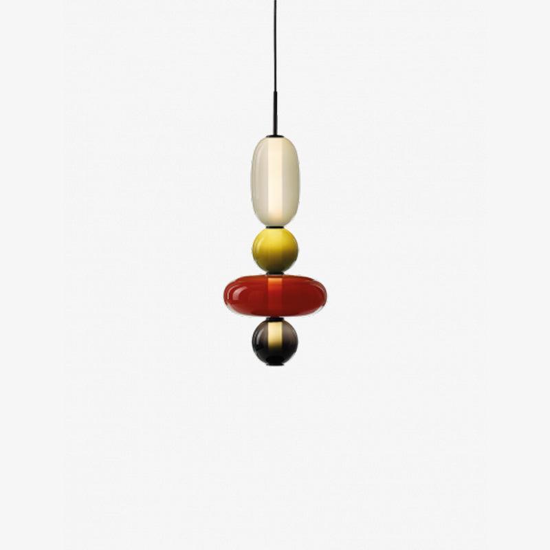 Suspension en Verre Candie – Éclairage LED en Verre Vibrant pour un Intérieur Élégant