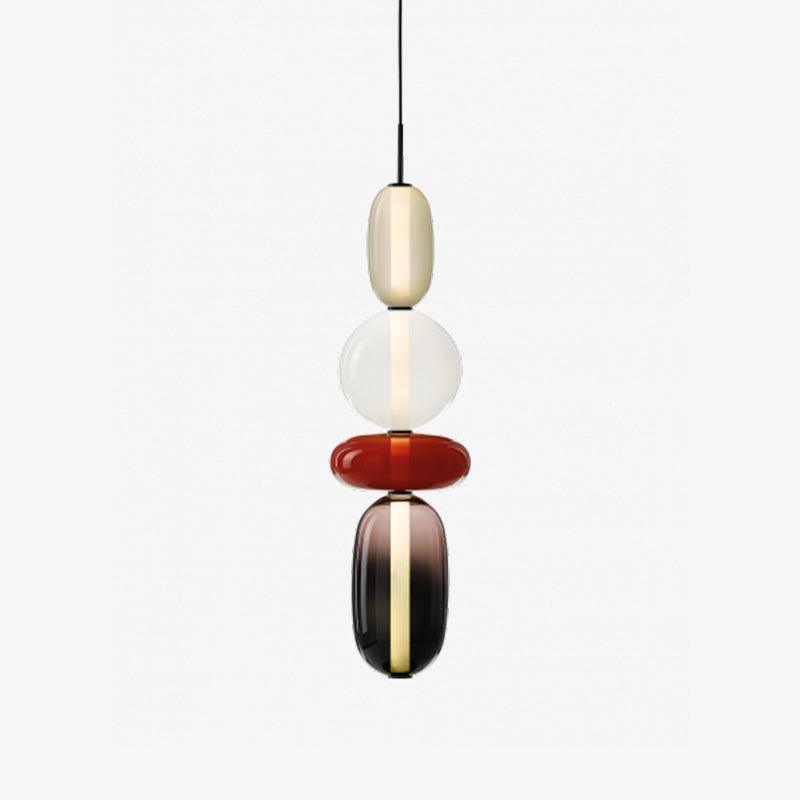 Suspension en Verre Candie – Éclairage LED en Verre Vibrant pour un Intérieur Élégant