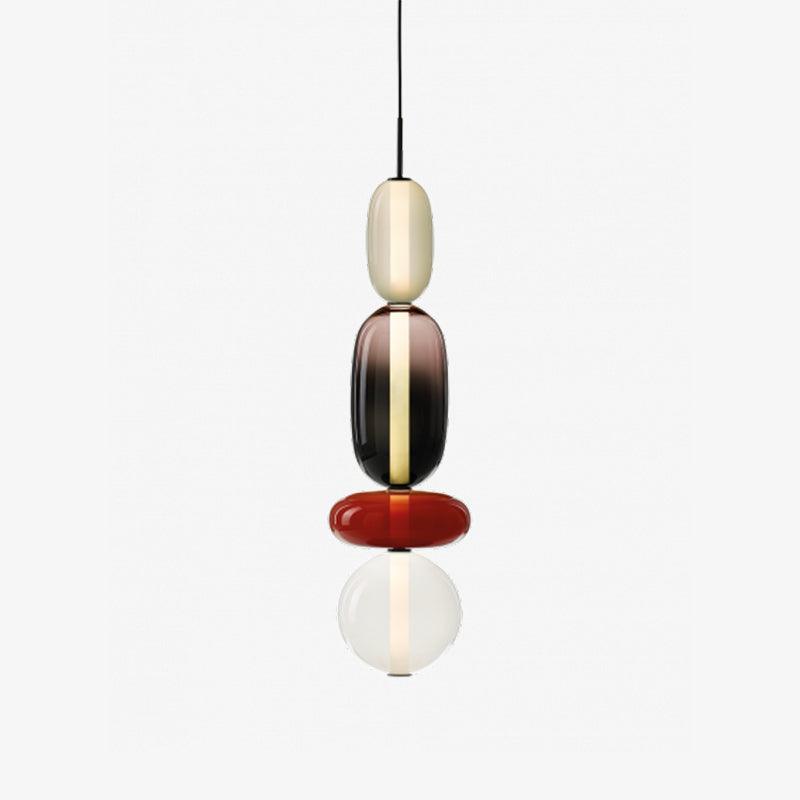 Suspension en Verre Candie – Éclairage LED en Verre Vibrant pour un Intérieur Élégant
