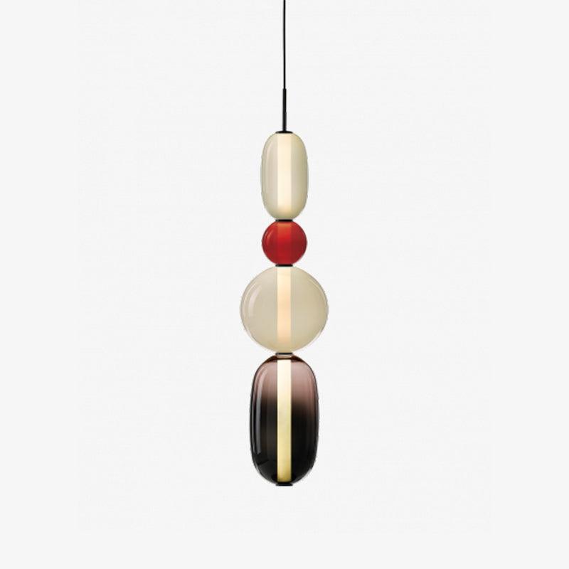 Suspension en Verre Candie – Éclairage LED en Verre Vibrant pour un Intérieur Élégant