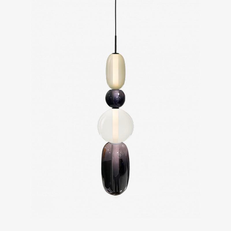 Suspension en Verre Candie – Éclairage LED en Verre Vibrant pour un Intérieur Élégant