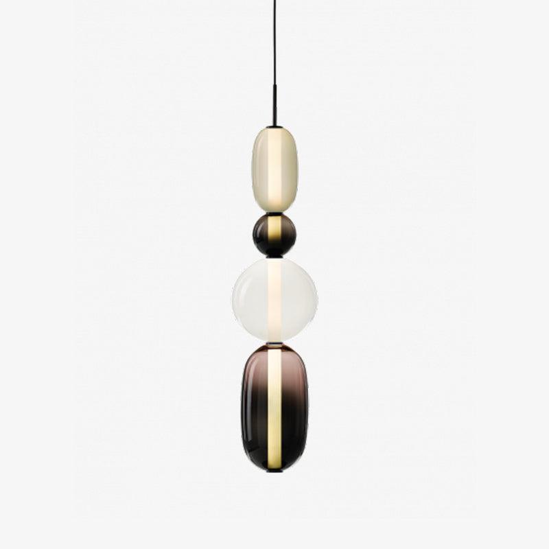 Suspension en Verre Candie – Éclairage LED en Verre Vibrant pour un Intérieur Élégant