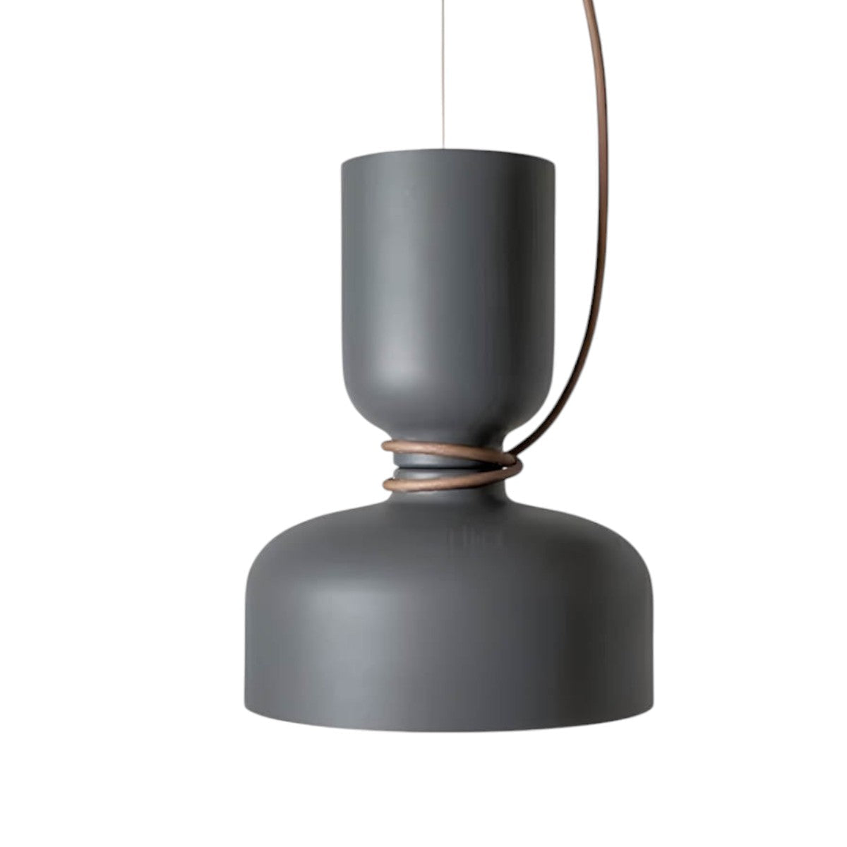 Suspension Orlee – Design Géométrique Moderne en Noir Mat, Blanc & Gris
