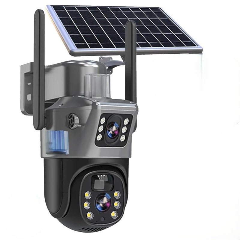 Caméra de sécurité sans fil 4K avec panneau solaire – DualGuard 4K
