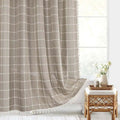 COTTAGELOOM – Rideau de Douche en Lin Boho avec Franges