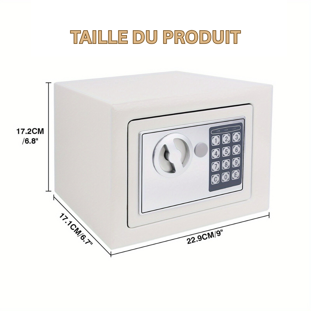Coffre-fort en acier TitanGuard Elite | Boîte de sécurité ignifuge pour les objets de valeur à domicile et au bureau