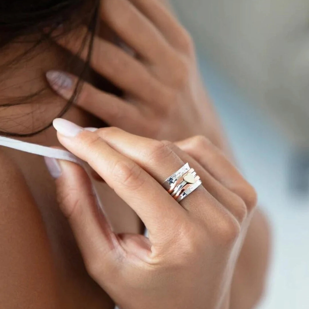 Bague Cœur Rotative – Amara