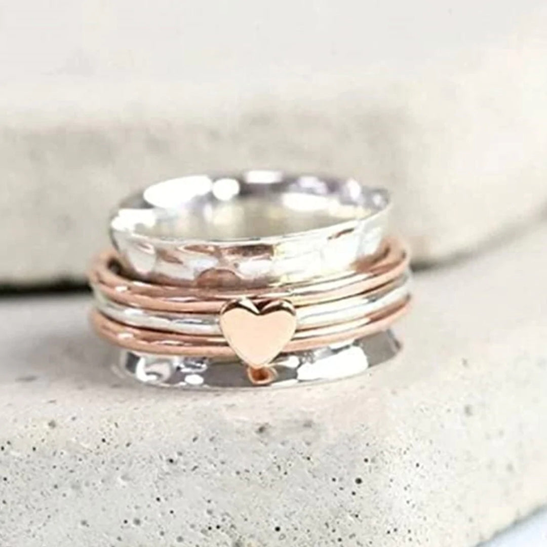 Bague Cœur Rotative – Amara