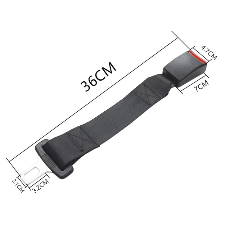 Sangle d'extension de ceinture de sécurité universelle, longueur : 36 cm