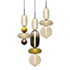 Suspension en Verre Candie – Éclairage LED en Verre Vibrant pour un Intérieur Élégant